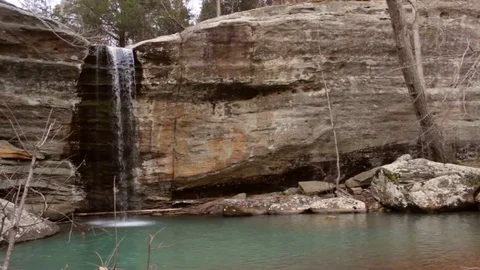 PEACEFUL WATERFALL LOOP Stock Footage 84073951