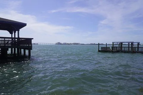 Peaceful Waterfront View Foto stock
