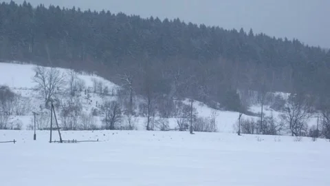 A peaceful winter landscape Stock Footage 291286396