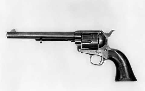 "Peacemaker" Colt Single-Action Army Revolver, serial no. 4519 1874 Samuel .. Stock Photos