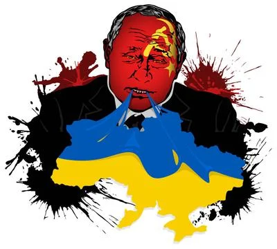 Peacemaker from Hell Peacemaker from Hell - Putin the Aggressor in Color A... Foto stock