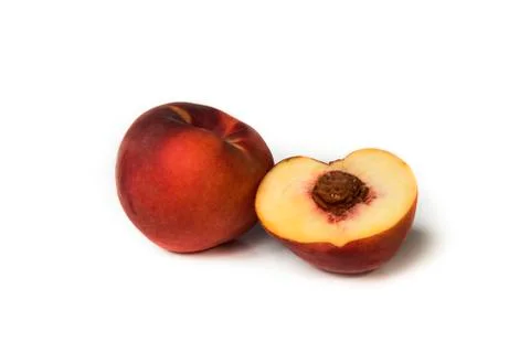 A peach and a half Stock Photos