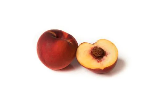 A peach and a half Stock Photos