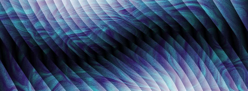 Peach and lavender ribbed gradient background with soft glass wave textures Stock Illustration