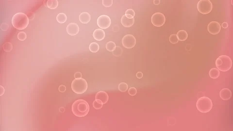 Peach background features numerous translucent floating circles. Stock Footage 315187106