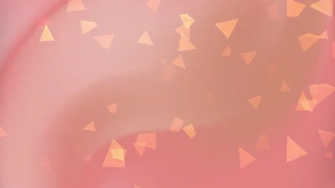 Peach background features numerous translucent orange triangles. Stock Footage 315435872