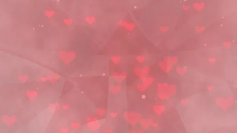 Peach background with hearts Video stock 261589376