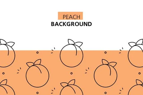 Peach background Stock Illustration