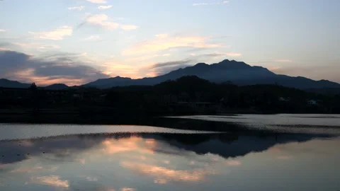 Peach Blossoms Pool, Jing County, China Stock Footage 167715943