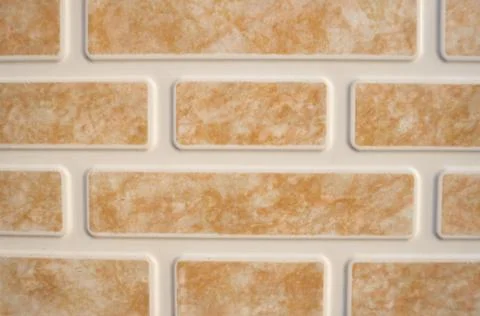 Peach Brick Texture: Seamless Tile Pattern for Design Projects Stock Photos