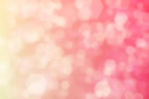 Peach colored background with hexagon shaped bokeh. Pink to beige gradient. Stock Illustration