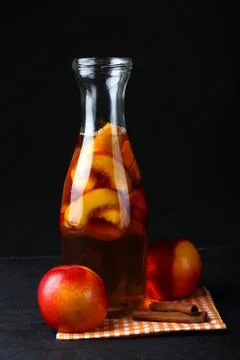 Peach compote Stock Photos