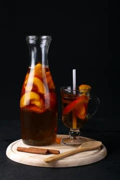 Peach compote Stock Photos