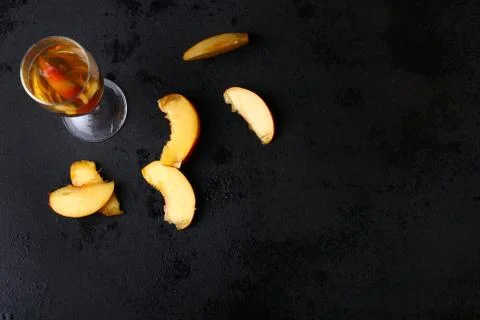 Peach compote Stock Photos