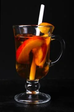 Peach compote Stock Photos