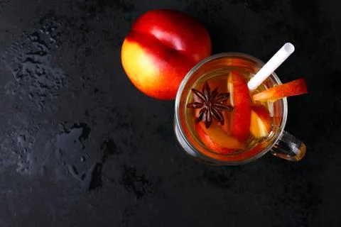 Peach compote Stock Photos