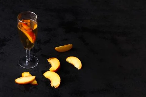 Peach compote Stock Photos