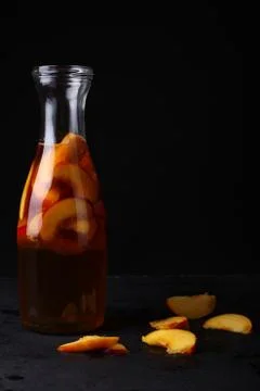 Peach compote Stock Photos