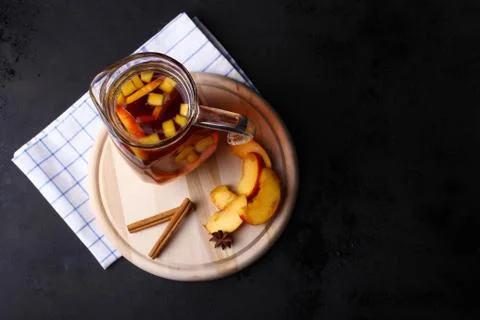 Peach compote Stock Photos