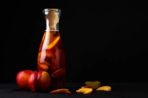 Peach compote Stock Photos
