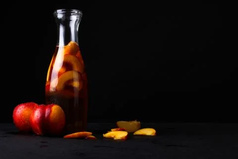 Peach compote Stock Photos