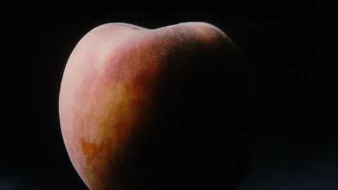 Peach with cream Stock Footage 110816245