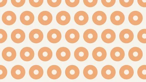 Peach doughnut pattern seamless background repeating texture Stock Illustration