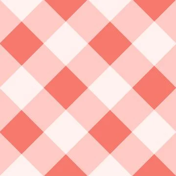 Peach Echo White Diamond Chessboard Background Stock Illustration