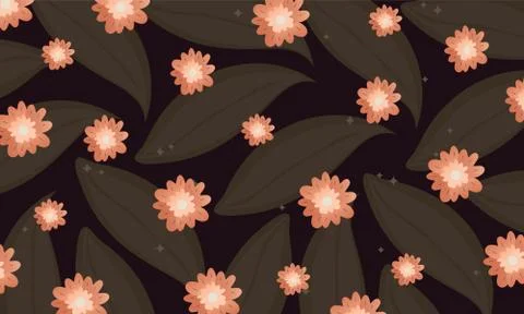 Peach flower background Illustrazione stock