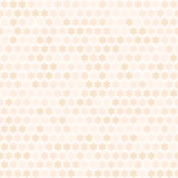 Peach flower pattern. Seamless vector background Stock Illustration