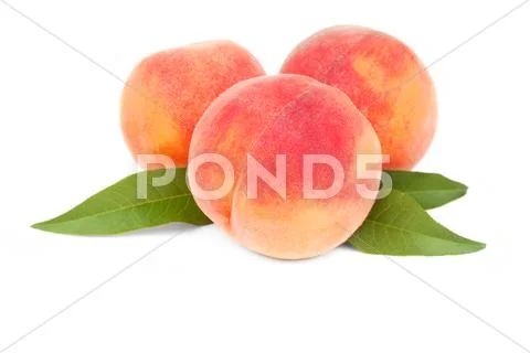 Peach fruits Stock Photos