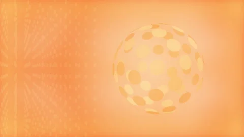 Peach Fuzz Background with Rotating Sphere Animation Loop Video stock 271364998
