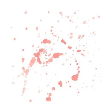 Peach Fuzz splash on white background Stock Illustration