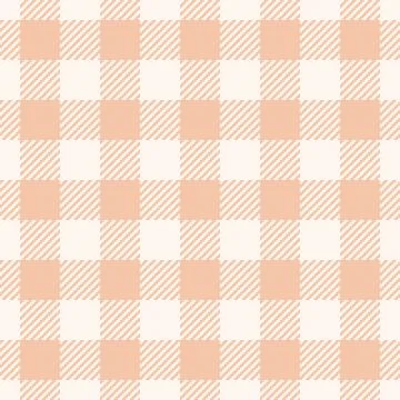 Peach gingham pattern, a classic check design. Ideal for backgrounds, texti.. Stock Illustration