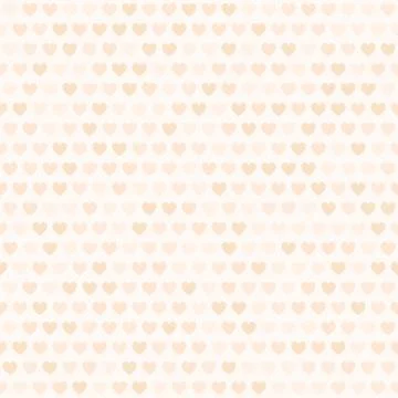 Peach heart pattern. Seamless vector Stock Illustration