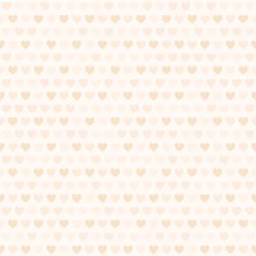 Peach heart pattern. Seamless vector Stock Illustration
