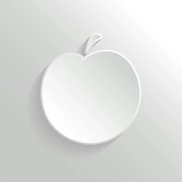 Peach Icon Stock Illustration