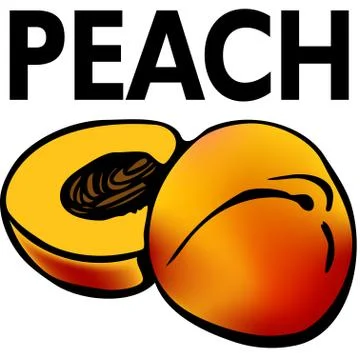 Peach Illustrazione stock