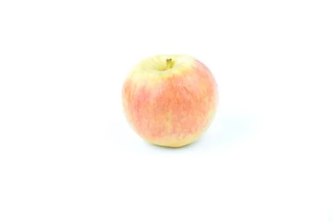 Peach isolate. Peach slice on white Stock Photos