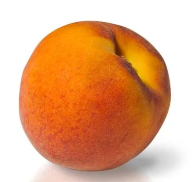 Peach on an isolated background Stock-Fotos
