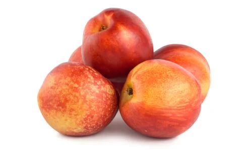 Peach isolated Stock Photos