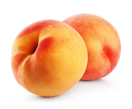 Peach isolated Stock Photos