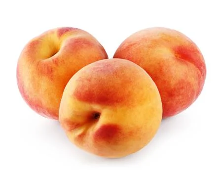 Peach isolated Stock Photos