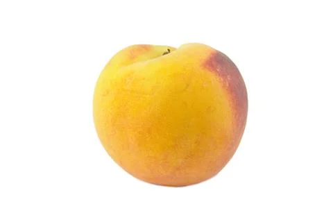 Peach isolated on white background Stock Photos