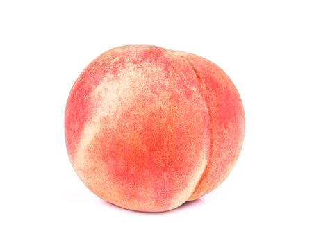 Peach isolated on white background Stock Photos
