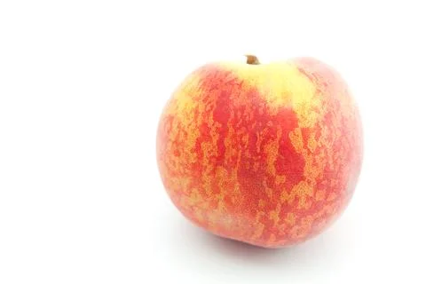 Peach  isolated on white Stock Photos