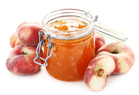 Peach Jam Stock Photos