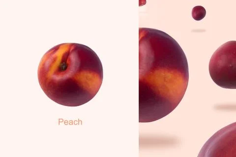 Peach layout Foto stock