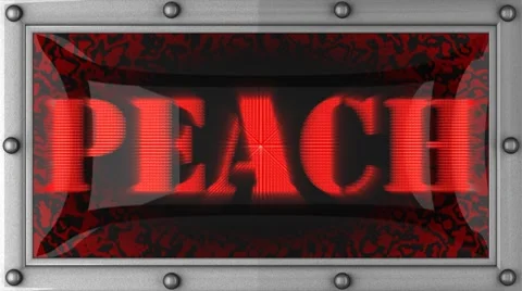 Peach on led Stock Footage 8751849