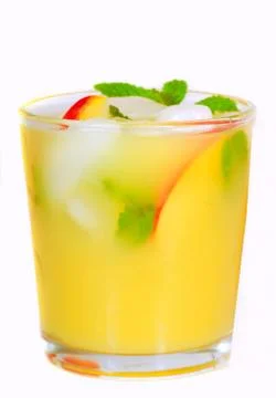 Peach mojito Foto stock